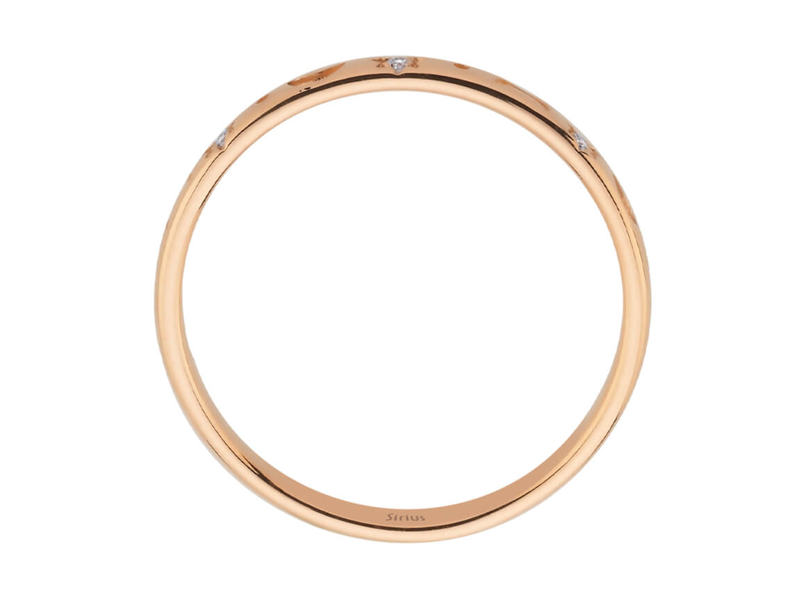 Luna Light Diamant-Ehering - handgefertigter Diamantschmuck aus Feingold | Sirius Diamant
