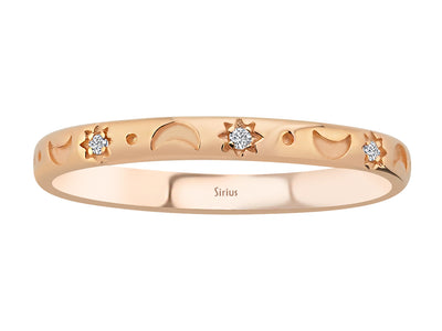 Luna Light diamond wedding ring