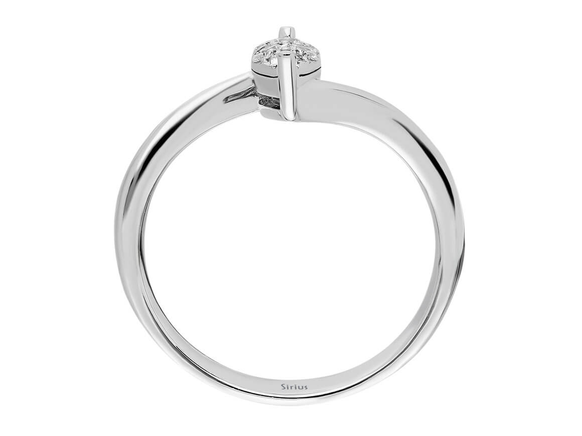 0,70 Carat Marquise Diamant Effekt Solitär Ring - handgefertigter Diamantschmuck aus Feingold | Sirius Diamant