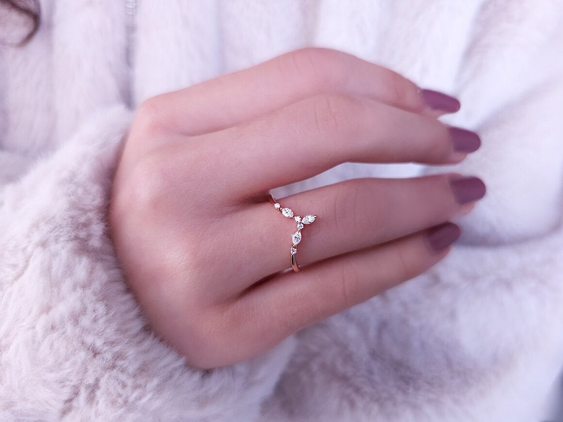 Marquise Diamond Arrwen Ring