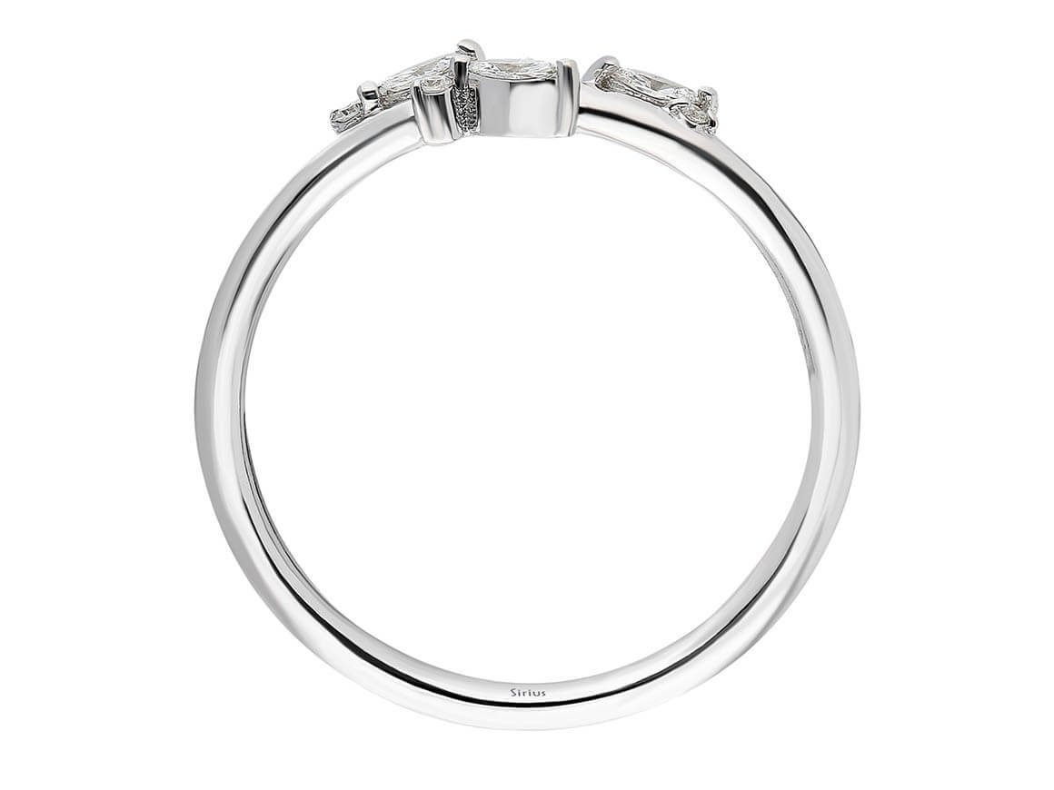 Marquise Diamant Moiree Ring – handgefertigter Diamantschmuck aus Feingold | Sirius Diamant