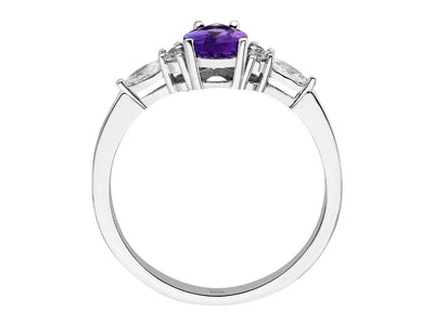 Marquise Diamant und Tropfen Schliff AAA Tansanit Ring