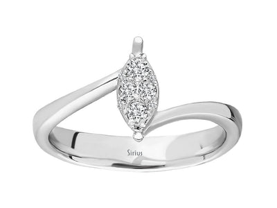0.70 Carat Marquise Diamond Effect Solitaire Ring