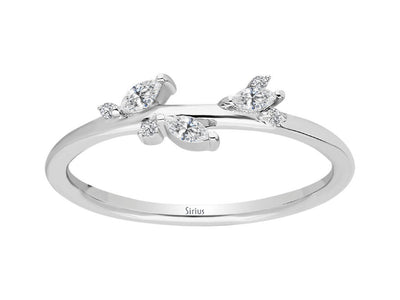 Marquise Diamond Moiree Ring