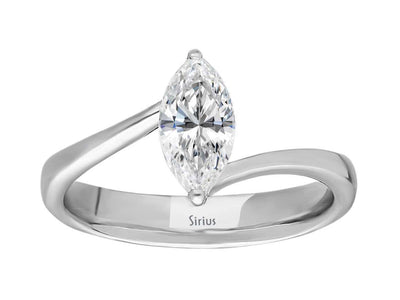 0.70 Carat Marquise Diamond Solitaire Ring