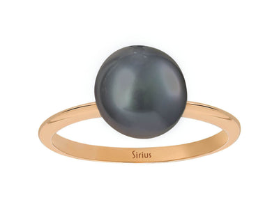 Modern Black Pearl Ring