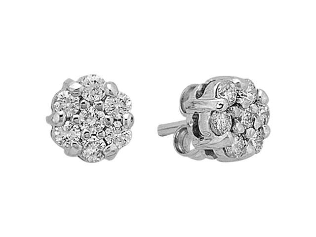 1.25 Carat Diamond Solitaire Effect Stud Earrings