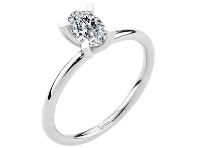 0.50 Carat Oval Cut Diamond Solitaire Ring
