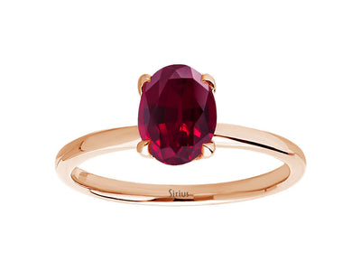 Oval Cut Pink Tourmaline Solitaire Ring