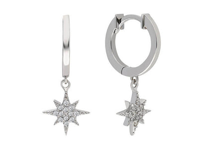 Boucles d'oreilles Polaris en diamant de 0,12 carat en 14 carats