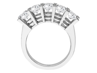 2.50 Carat Diamond 5 Stone Alliance in 14 K White Gold