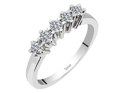 0.37 total carats 5 diamond alliance in 585 14 carat white gold