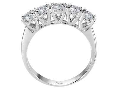 1.07 carat diamond 5 diamond alliance in 585 14 carat white gold