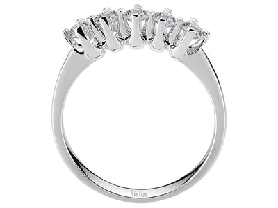 0.58 carat diamond 5 diamond alliance in 585 14 K white gold