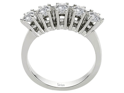 1.16 ct. 5 diamond alliance in 14 K white gold