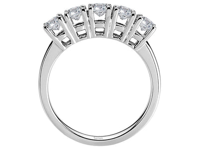 0.96 carat 5 diamond alliance in 14 K white gold