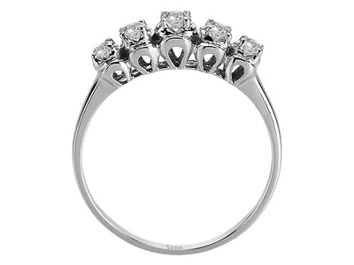 0.28 carat diamond 5 diamond alliance in 18K white gold