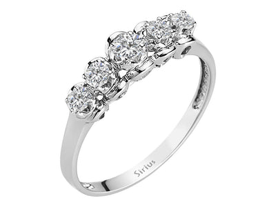 0.28 carat diamond 5 diamond alliance in 18K white gold