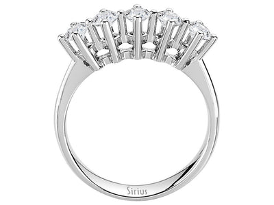 0.83 carat 5 diamond alliance in 585 14 carat white gold