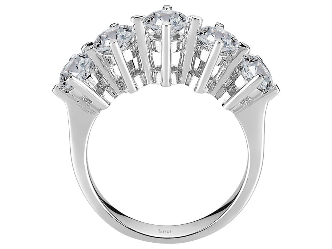 2.04 carat diamond 5 stone alliance