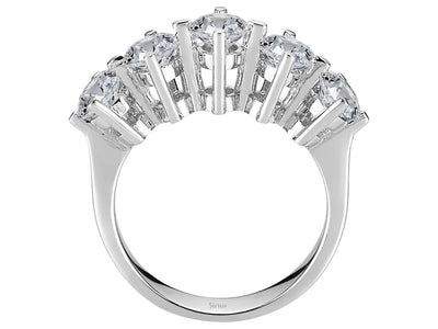 2.04 carat diamond 5 stone alliance