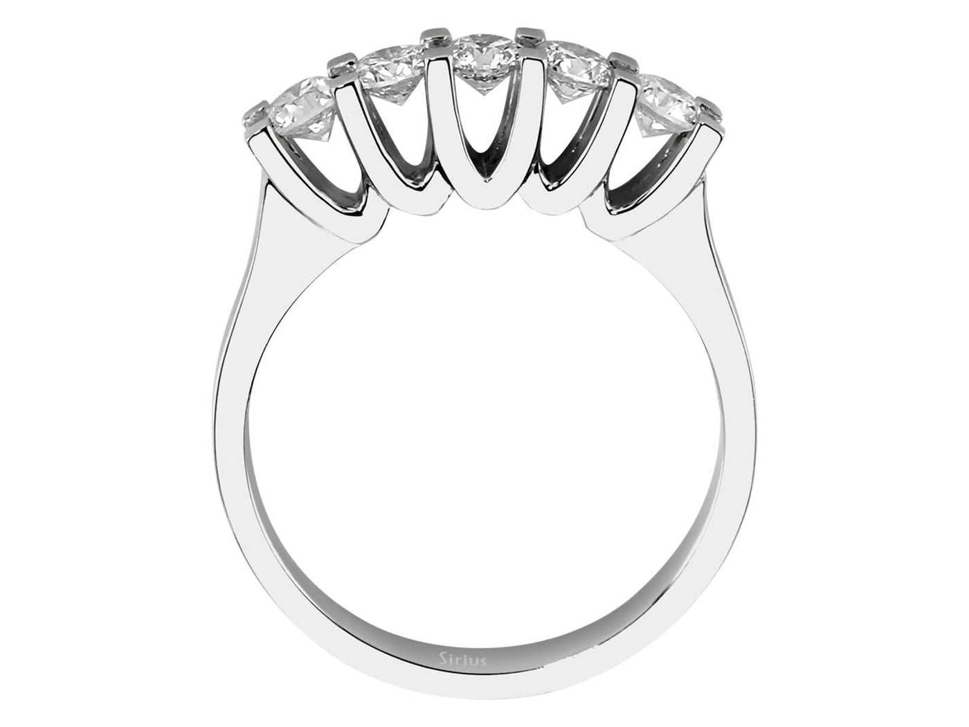 0.72 carat diamond 5 stone alliance
