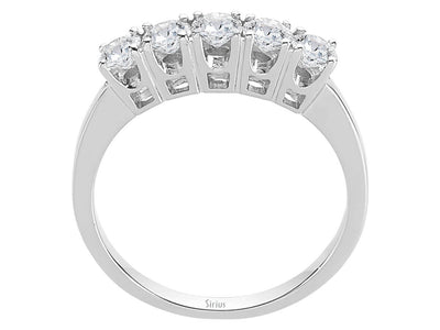 0.73 carat diamond 5 stone alliance
