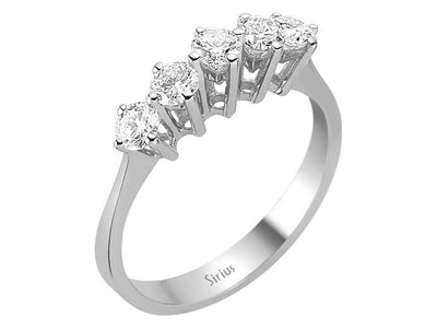 0.70 carat diamond 5 diamond ring alliance