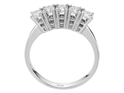0.74 carat 5 diamond alliance in 18 K