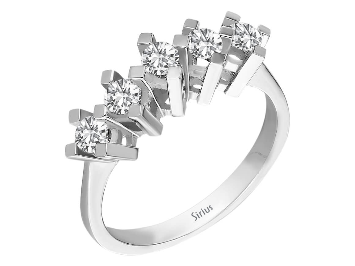 Baguette Diamant rundum Allianz - handgefertigter Diamantschmuck aus Feingold | Sirius Diamant