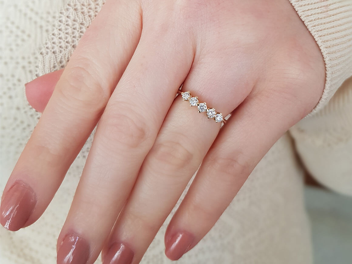 E color 0.34 carat diamond 5 diamond alliance