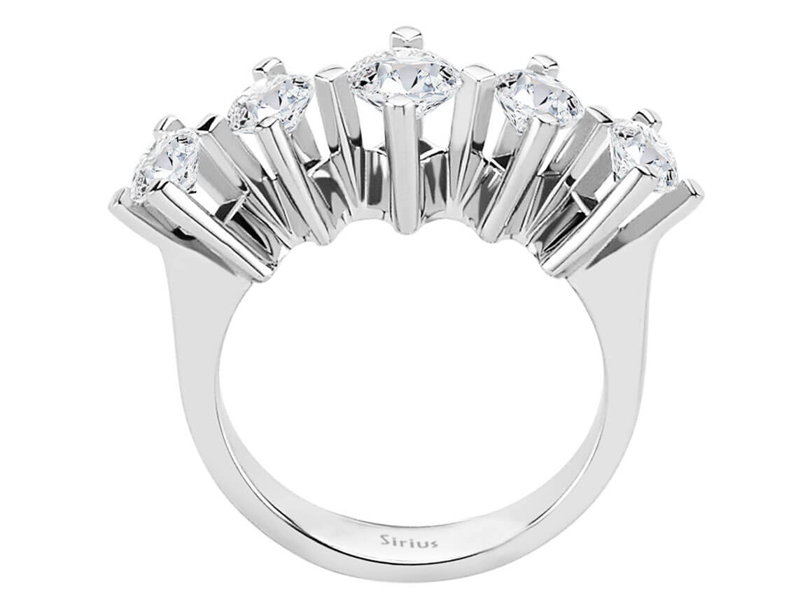 1.40 carat 5 stone diamond alliance