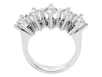 1.40 carat 5 stone diamond alliance