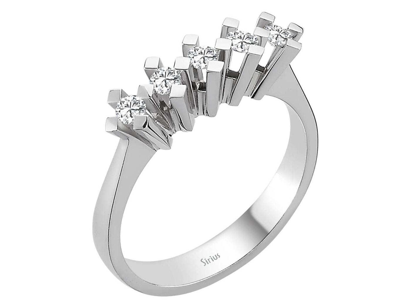 0.27 carat diamond 5 stone alliance