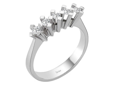 0.27 carat diamond 5 stone alliance