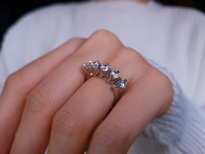 1.44 carat diamond 5 stone alliance