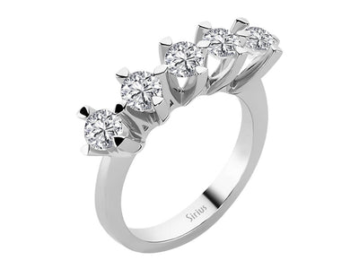 1.44 carat diamond 5 stone alliance