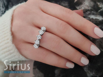 1.75 carat diamond 5 stone alliance
