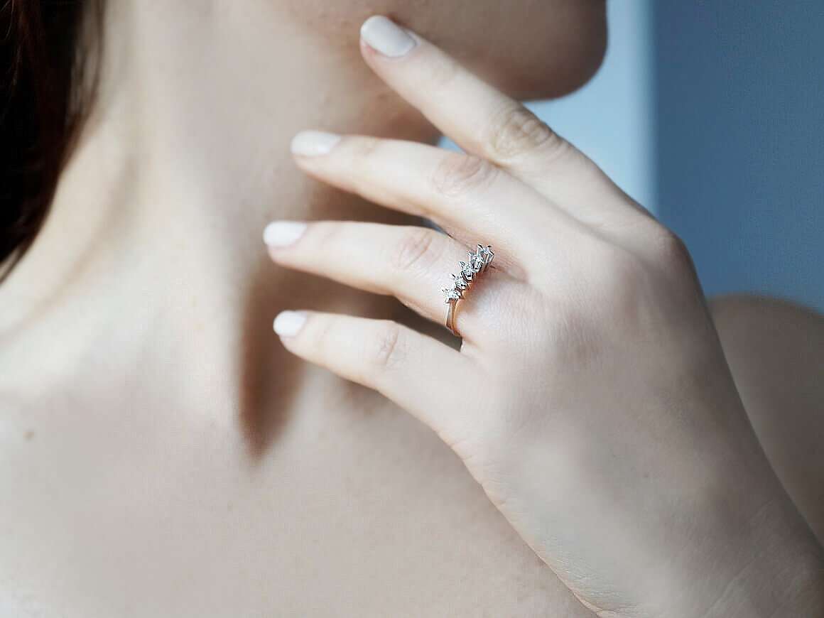 0.18 carat 5 diamond alliance