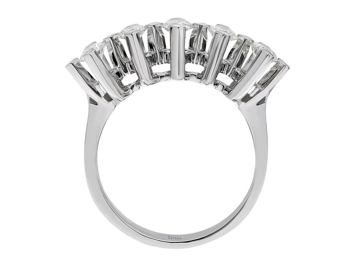 0,80 Carat Diamant 5 Diamanten Allianz - handgefertigter Diamantschmuck aus Feingold | Sirius Diamant