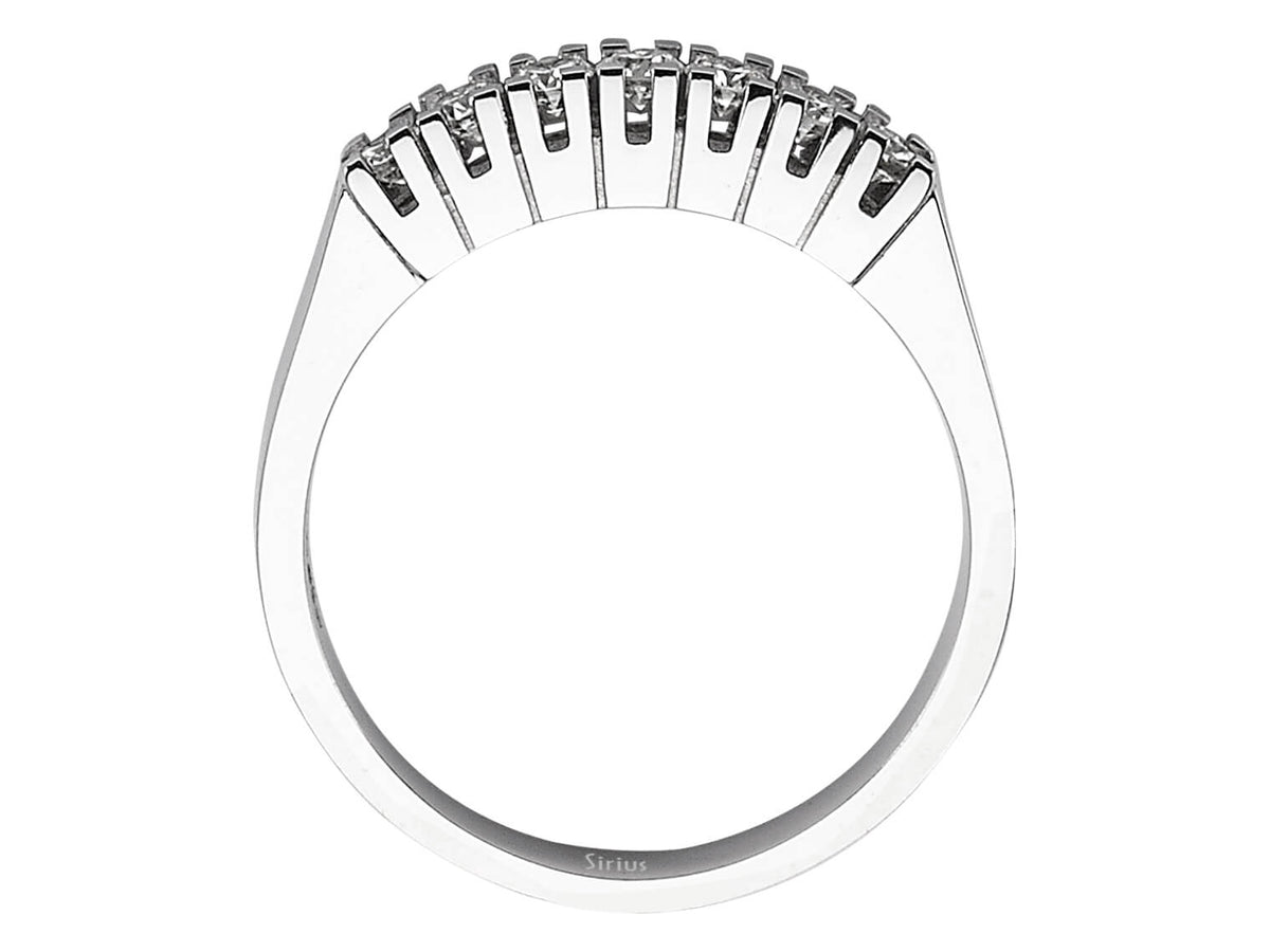 0,32 Karat Diamant 7 Diamanten Allianz - handgefertigter Diamantschmuck aus Feingold | Sirius Diamant