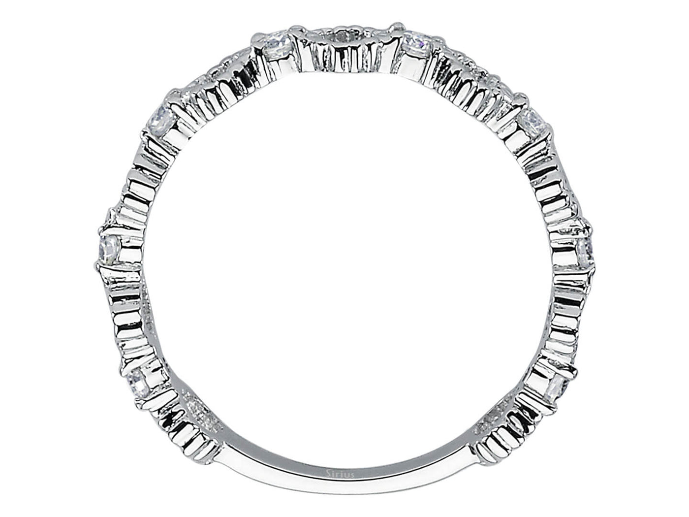Diamond 8 Stone Cyclic Ring