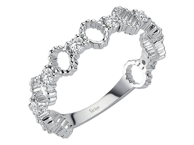 Diamond 8 Stone Cyclic Ring