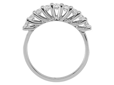0.81 carat diamond 9 diamond alliance in 14 K white gold