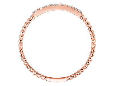 0.09 carat diamond 9 stone alliance in 333 8 K red gold