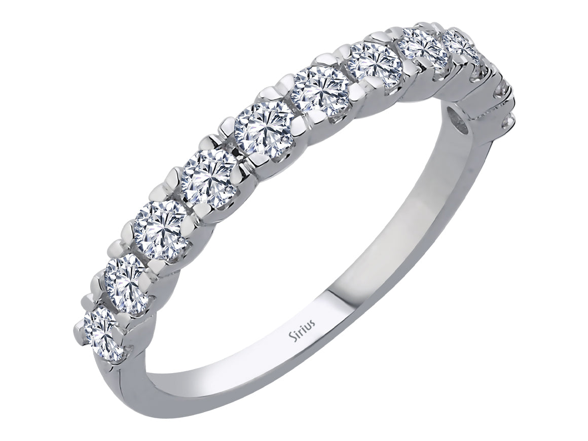 Diamant Allegro Fa Halber Ring - handgefertigter Diamantschmuck aus Feingold | Sirius Diamant