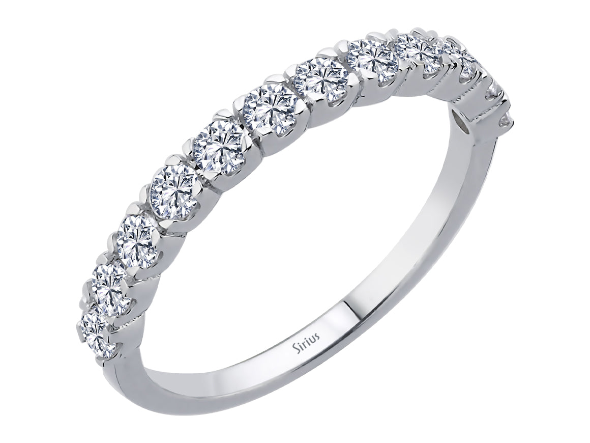 Diamant Allegro La Halber Ring - handgefertigter Diamantschmuck aus Feingold | Sirius Diamant