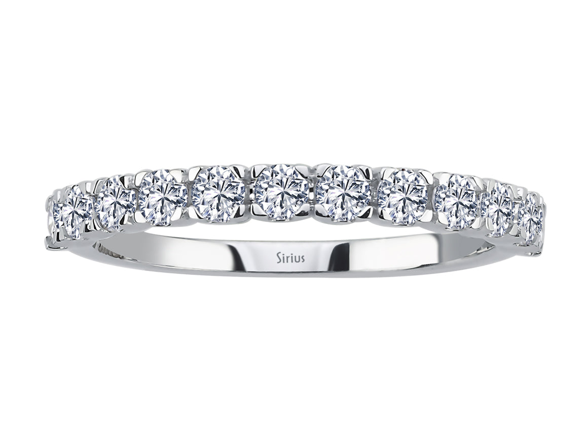 Diamant Allegro La Halber Ring - handgefertigter Diamantschmuck aus Feingold | Sirius Diamant