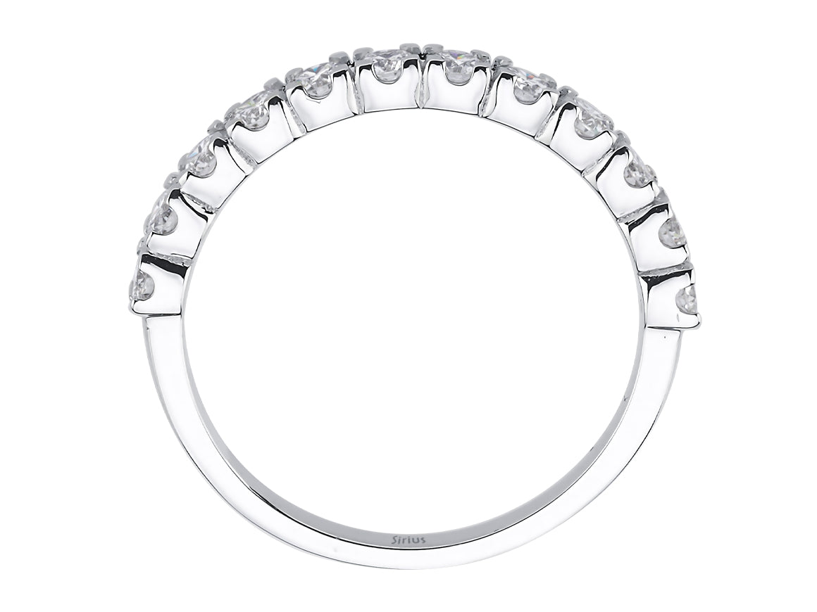 Diamant Allegro La Halber Ring - handgefertigter Diamantschmuck aus Feingold | Sirius Diamant