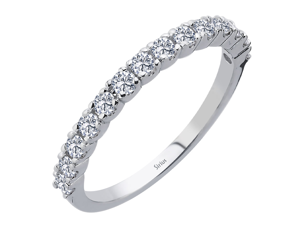 Diamant Allegro Si Halber Ring - handgefertigter Diamantschmuck aus Feingold | Sirius Diamant